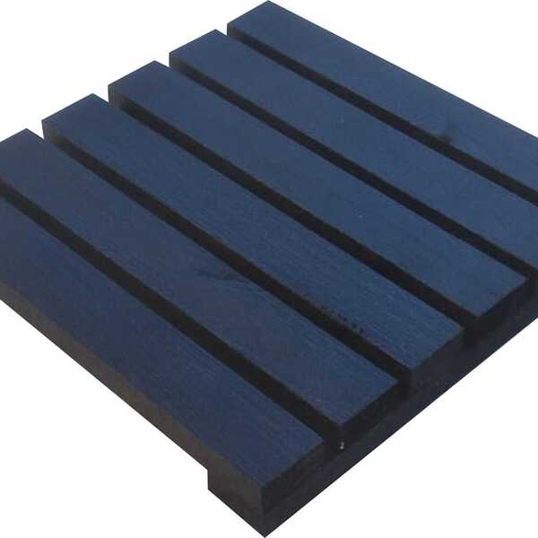 Deck De Madeira Modular 30x30 Cm Réguas 4 Cm Com Pintura Neon