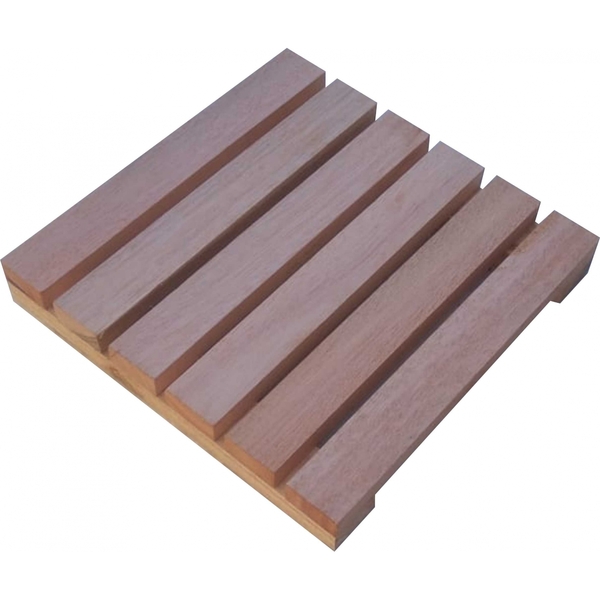 Deck De Madeira Modular 30x30 Cm Réguas 4 Cm Com Pintura Neon