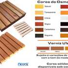 Deck De Madeira Modular 30x30 Cm Réguas 4 Cm Com Pintura Neon