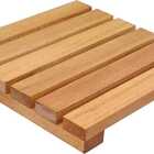 Deck De Madeira Modular 30x30 Cm Réguas 4 Cm Com Pintura Neon