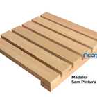 Deck De Madeira Modular 30x30 Cm Réguas 4 Cm Sem Pintura Neonx
