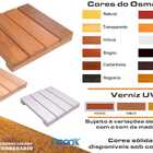 Deck De Madeira Modular 30x30 Cm Réguas 7 Cm Neonx Com Pintur