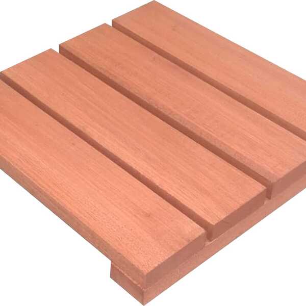 Deck De Madeira Modular 30x30 Cm Réguas 7 Cm Neonx Com Pintur