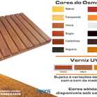 Deck De Madeira Modular 40x40 Cm Neonx Com Pintura - Osmocolo