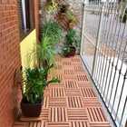 Deck De Madeira Modular 40x40 Cm Neonx Com Pintura - Verniz M