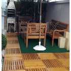 Deck De Madeira Modular 45x45 Cm Réguas 4 Cm Neonx Com Pintur