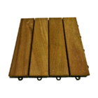 Deck De Madeira Modular 4 Ripas 30x30 Kit 60 Peças (5m²)