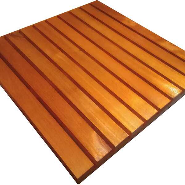 Deck De Madeira Modular 50x50 Cm Com Pintura Neonx - Verniz M