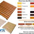 Deck De Madeira Modular 55x50 Cm Com Pintura Neonx - Osmocolo