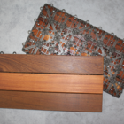 Deck De Madeira Modular Com Base Plástica 3 Ripas 30x60 Kit 7