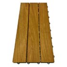 Deck De Madeira Modular Com Base Plástica 3 Ripas 30x60 Kit 7