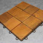 Deck De Madeira Modular Com Base Plástica Quadriculado 30x30