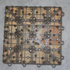 Deck De Madeira Modular Com Base Plástica Quadriculado 30x30