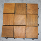 Deck De Madeira Modular Com Base Plástica Quadriculado 30x30