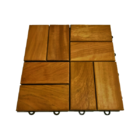 Deck De Madeira Modular Com Base Plástica Trama 30x30 Kit 15