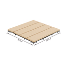 Deck de Madeira Plástica 30x30cm Cumaru Massol