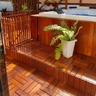 Deck Em Placa De Madeira Modular Base Madeira 30cmx30cm Mader