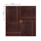 Deck Em Placa De Madeira Modular Base Madeira 30cmx30cm Mader