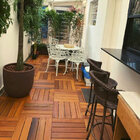 Deck Em Placa De Madeira Modular Base Madeira 50cm X 50cm Mad