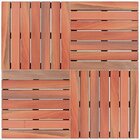 Deck Em Placa De Madeira Modular Base Madeira 50x50cm Madersi