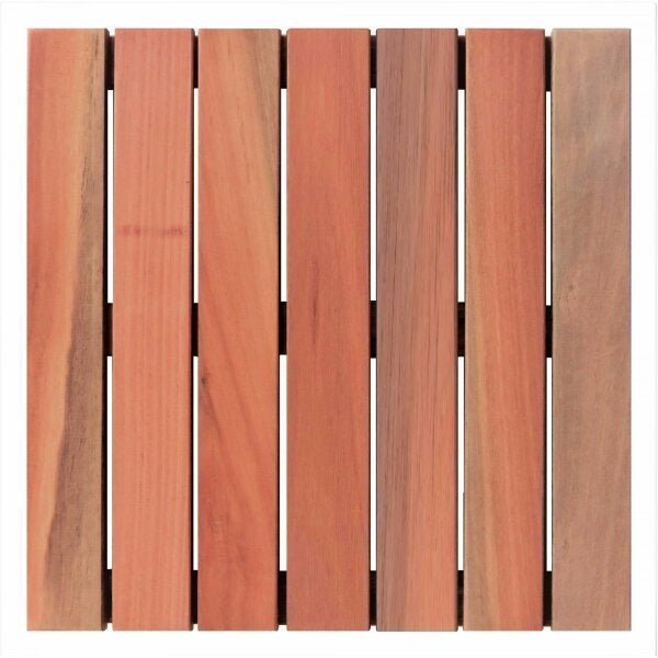 Deck Em Placa De Madeira Modular Base Madeira 50x50cm Madersi