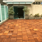 Deck Em Placa De Madeira Modular Base Plástica 30cm X 30cm Ma