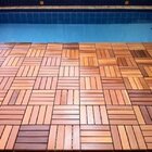 Deck Em Placa De Madeira Modular Base Plástica 30cm X 30cm Ma