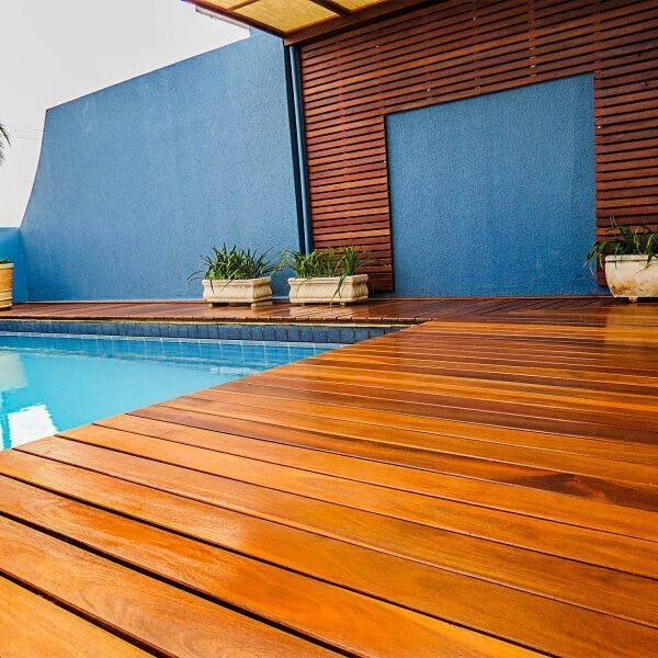 Deck Em Régua Madersilva 2cm X 10cm X 2m Até 4m Madeira Cumar