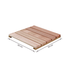 Deck de Madeira Eucalipto Saligna 50x50cm Natural Madvei