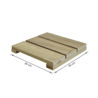 Deck de Madeira Pinus 30x30cm Marrom Madvei