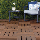 Deck de Madeira Plástica 43x43cm Marrom InBrasil