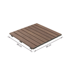 Deck de Madeira Plástica 86x86cm Marrom InBrasil