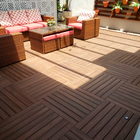 Deck de Madeira Plástica 86x86cm Marrom InBrasil