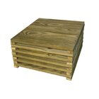 Deck Modular 50x50 Pinus Tratado Verde