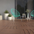 Deck Modular Plástico Marrom 43x43cm InBrasil