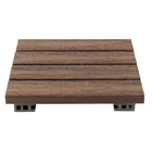 Deck Modular Plástico Marrom 43x43cm InBrasil