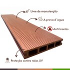 Deck Régua Em Wpc Cor Cumaru 0 406m² (2 90m X 14cm)