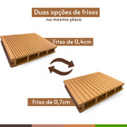 Deck Régua Em Wpc Cor Teca 0 406m² (2 90m X 14cm)