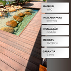 Deck Régua Espaçofloor Wpc Teca 15x290cm