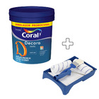 Decora Seda Acetinado Branco 20L Coral + Kit Pintura 5 Peças Dexter