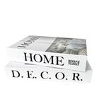 Decoração 2 Livros Caixa Enfeite De Mesa Com Tampa Que Abre