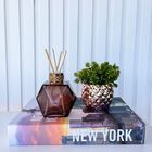 Decoração 3 Peças Livro Porta Objetos, Vaso Rosê E Difusor