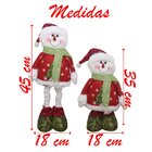 Decoração Boneco Natal Papai Noel E Boneco De Neve Perna Ajus
