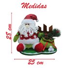 Decoração Boneco Natal Papai Noel Tecido Natalino 28cm
