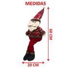 Decoração Boneco Papai Noel Natalino Com Pernas Moles 60cm