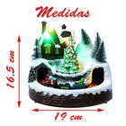 Decoração Cenário Natalino Musical Led Trem Movimento Bivolt