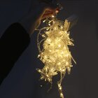 Decoração Cortina Varal Cordão Fio De Luzes Lâmpadas Estrela