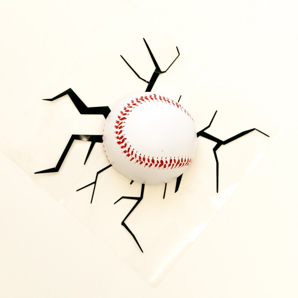 Decoração De Parede - Bolas Baseball 3d