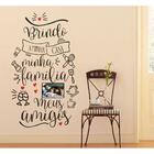 Decoração De Parede Frase Minha Casa E Para Foto Da Família