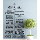 Decoração De Parede Frase Nesta Casa Para Cozinha E Sala